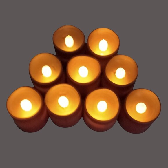 Flameless Red Votive Candles Lot 11 - Picture 2 of 14